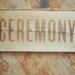 Birch Wood Ceremony Arrow Sign for Rustic Wedding
