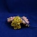 Blue Ringed Octopus Necklace - Yellow & Blue Polymer Clay Cephalopod Jewelry
