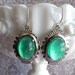 Earrings Mermaid Vintage Aquamarine Art Deco