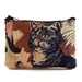 Vintage Cat Tapestry Novelty Zip Coin Change Wallet Kittens