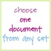 choose one document from a set
