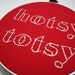 Hand embroidery hoop - hotsy totsy