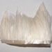 1 metre Full Hackle Feather Fringe - Ivory/Off White