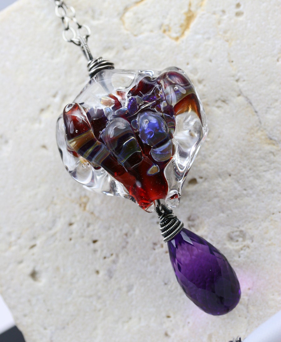 Heart Necklace - Handmade -  Holding your Heart In My Hand