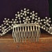 Rhinestone Crown Tiara Hair Comb