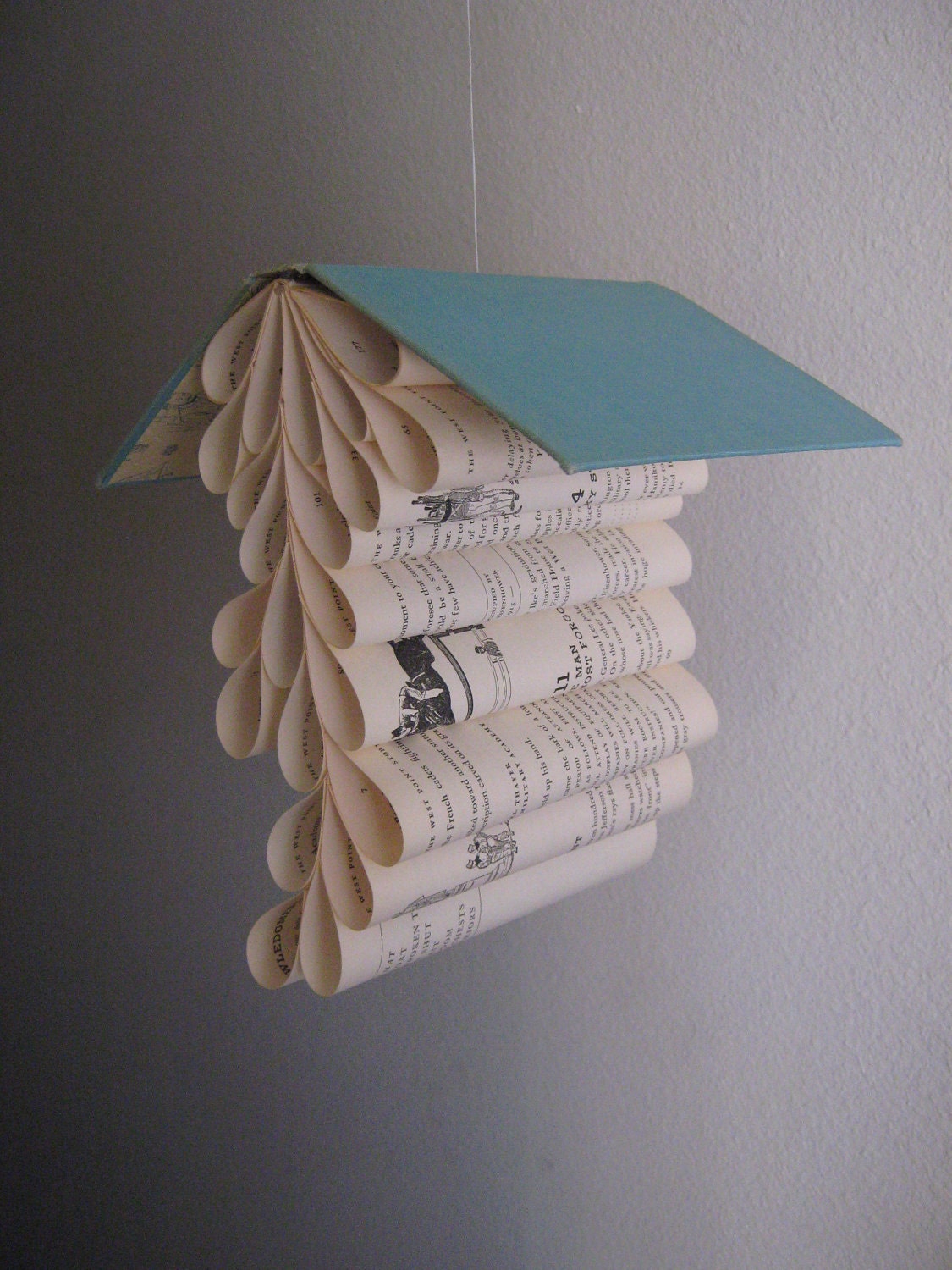 Book Mobile Upcycled from a Vintage Copy of The West Pointe Story