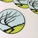 5 Stickers - 2" Circle, Water Resistant, UV Protected, Vinyl Sticker