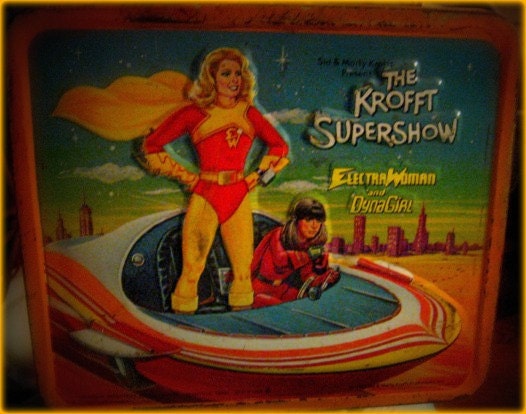 Dune Buggy Metal Lunchbox Sid and Marty Krofft Metal Lunch box 1974 to 1976 with Thermos
