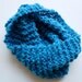 Knitted cowl - Sky Blue - Ready to Ship - OOAK