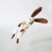 Sir Hopsalot -bunny rabbit, handmade from natural best quality sheep wool