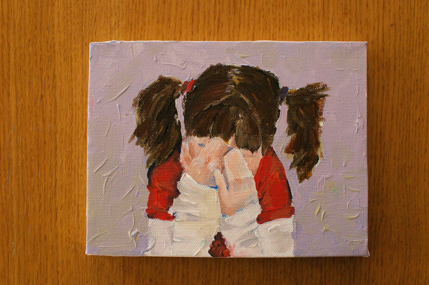 Hide- Original Acrylic Painting.
