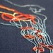 Hand Embroidered Deep Sea Cucumber Original Textile Art