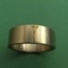 Titanium Wedding Band with Cabbage Tree