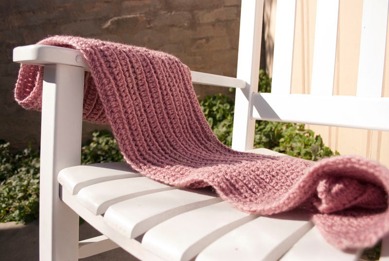 NEW from Valentine's Collection: Ultra Thick and Warm Scarf in Sweet Pea