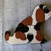 Wooden Child's Puzzle, Wood Dog, Hand Painted Speckled Pup