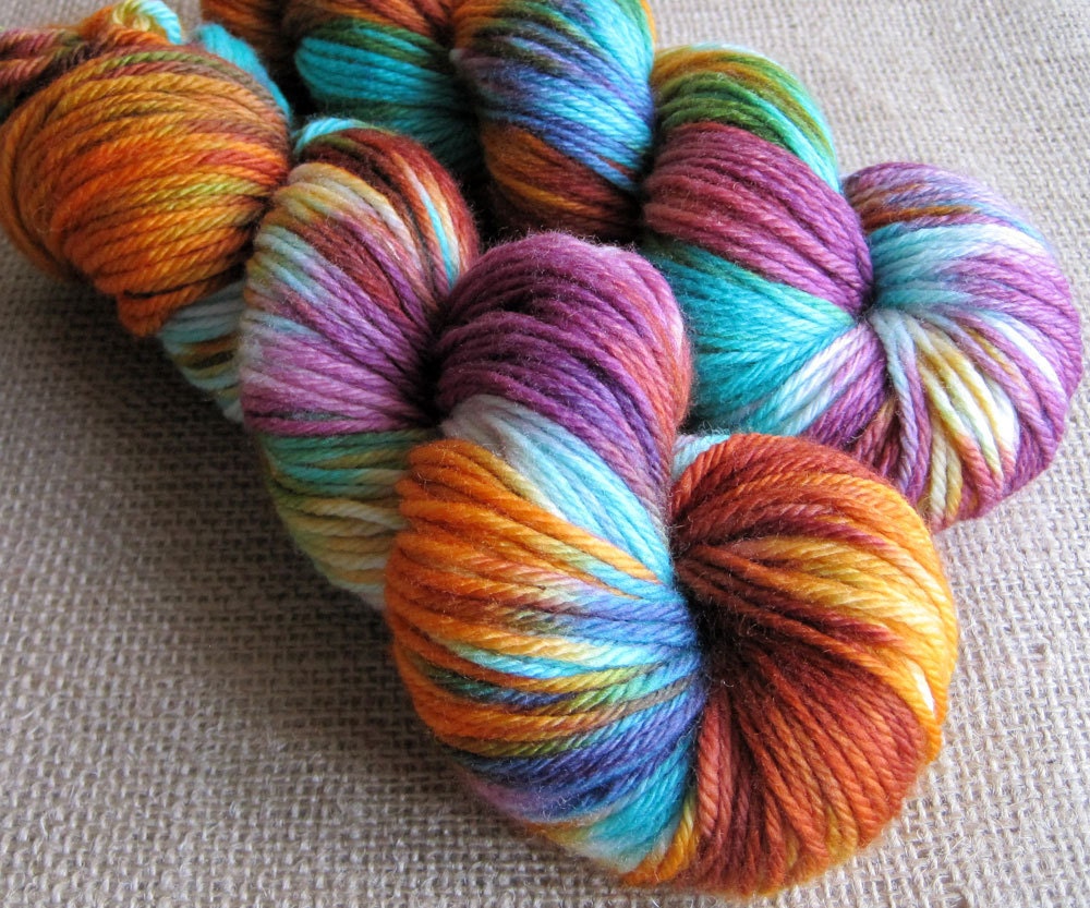 Bertie Bott's - Superwash Merino Worsted Yarn - Hand Dyed - 220 yds