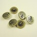 6 Tierracast Brass Oxide Tree of Life Buttons