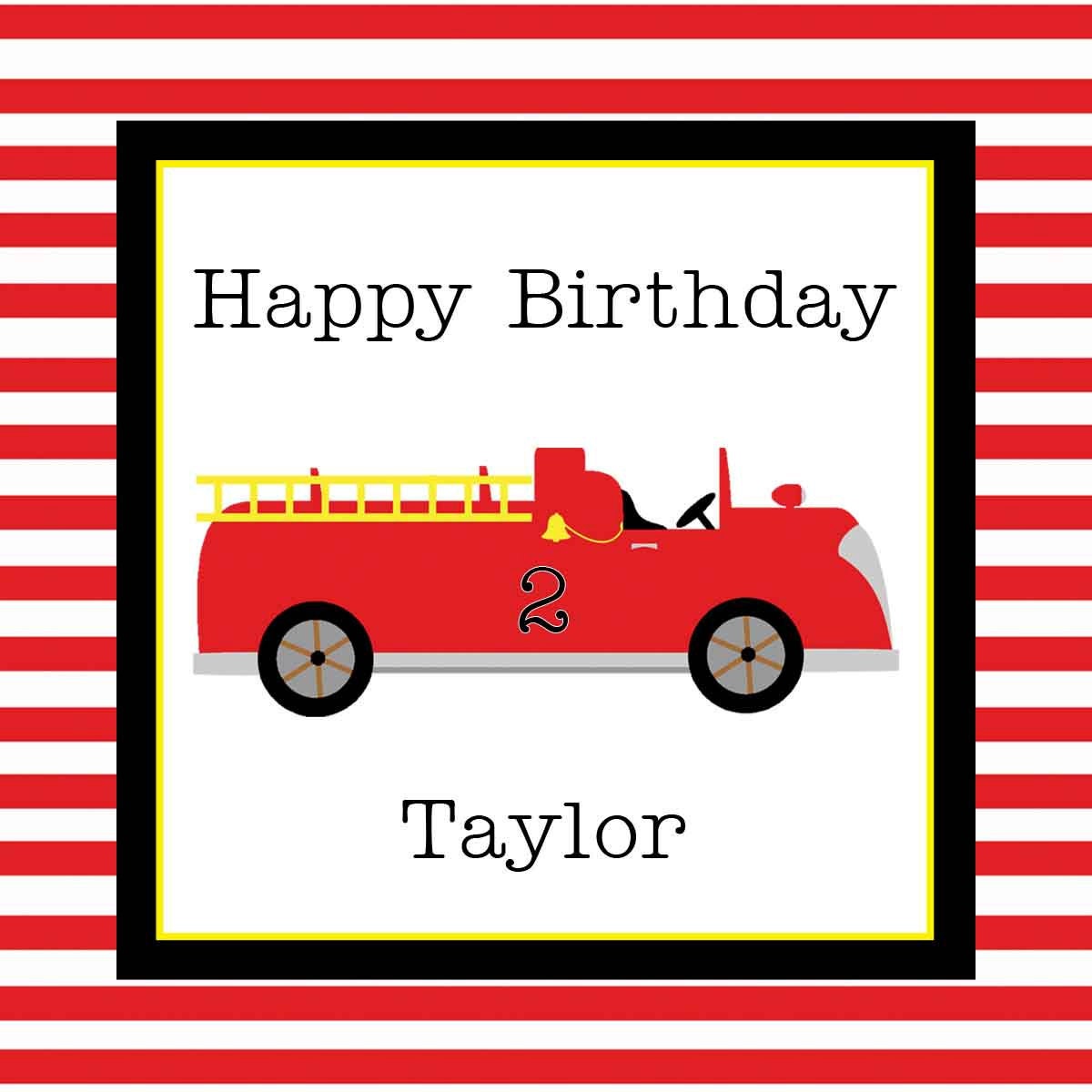 Firetruck Collection Door Sign