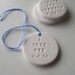 CUSTOM Bouquet Text Tile (TM) with gold leaf, silver leaf or plain edge - ornament and something blue- a modern heirloom by Paloma's Nest