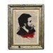 Abraham Lincoln Vampire Blood Original Art Print on an Antique Upcycled Bookpage