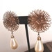 Art Deco Dangle Earrings Wired Metal Work