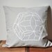 Geometric figure / Hand Screen Printed Cushion