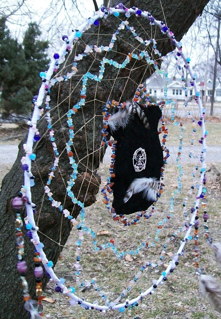 Spinner of Mystery and Power Gemstone Dreamcatcher