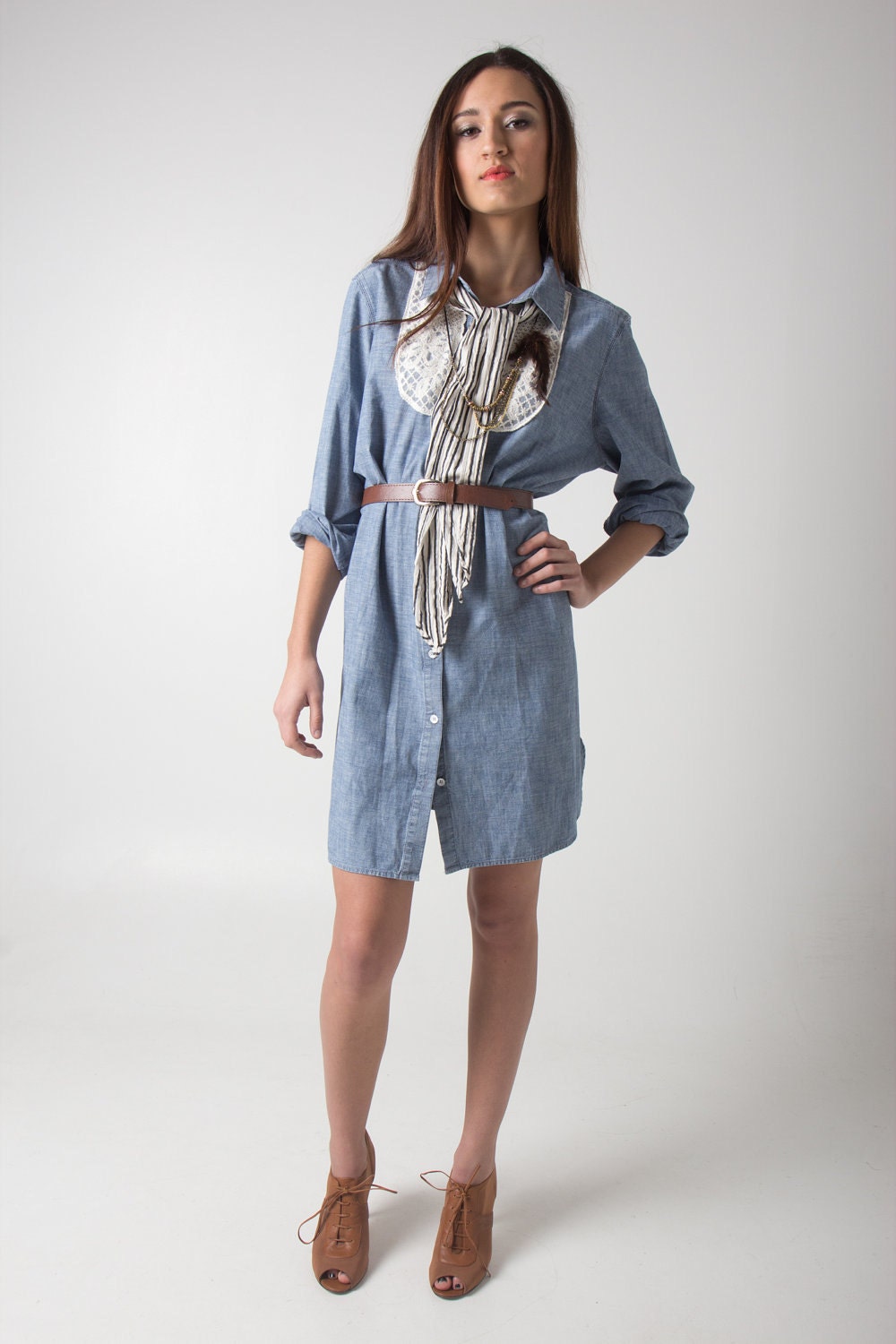 Rustic Denim Dress