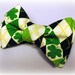 Argyle and Shamrocks St Patrick's Day Bow Tie for Boys NB to 5T