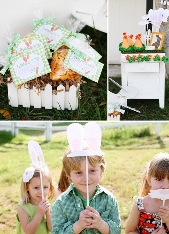 Hoppy Easter Party PRINTABLE Favor Tag from Love The Day
