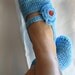 FREE SHiPPiNG Blue Healthy Booties Home slippers Dance classic yoga sexy hygienic light Naturel Silk cashmire crochet