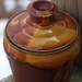 Earthy Organic Cute Lidded Jar Fireluster Amber