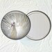 Pocket Mirror  White Peacock  046 by SunnysGiftShop on Etsy