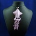 Lavender Squid Necklace - Polymer Clay Kawaii Jewelry