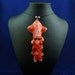 Red Squid Necklace - Handmade Polymer Clay Jewelry