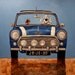 020 MINI COOPER - signed and numbered giclee print 14 x 14 cm / 5.5 x 5.5 inch