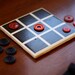 Tic Tac Toe - Tile with Upcycled Buttons