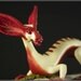 Bat Eared Sap Dragon fantasy sculpture OOAK polymer clay