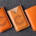 iPhone Leather Case with back pocket - Dial Phone