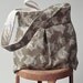 Turtle Diaper Bag - Brown Natural - 6 pockets - Reversible - Color Options Available