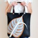 Monstera Tote Bag-Black,White,Tan-Leather Straps-For Daily,Weekly,Diaper,Book/Magazine Tote, Shoulder Bag