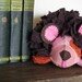 hedgehog stuffed animal plush, handmade, upcycled