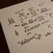 Drawn Quijote I:VIII (limited edition letterpress art print, 5.5" x 5.5" unframed, inspired on Don Quixote)
