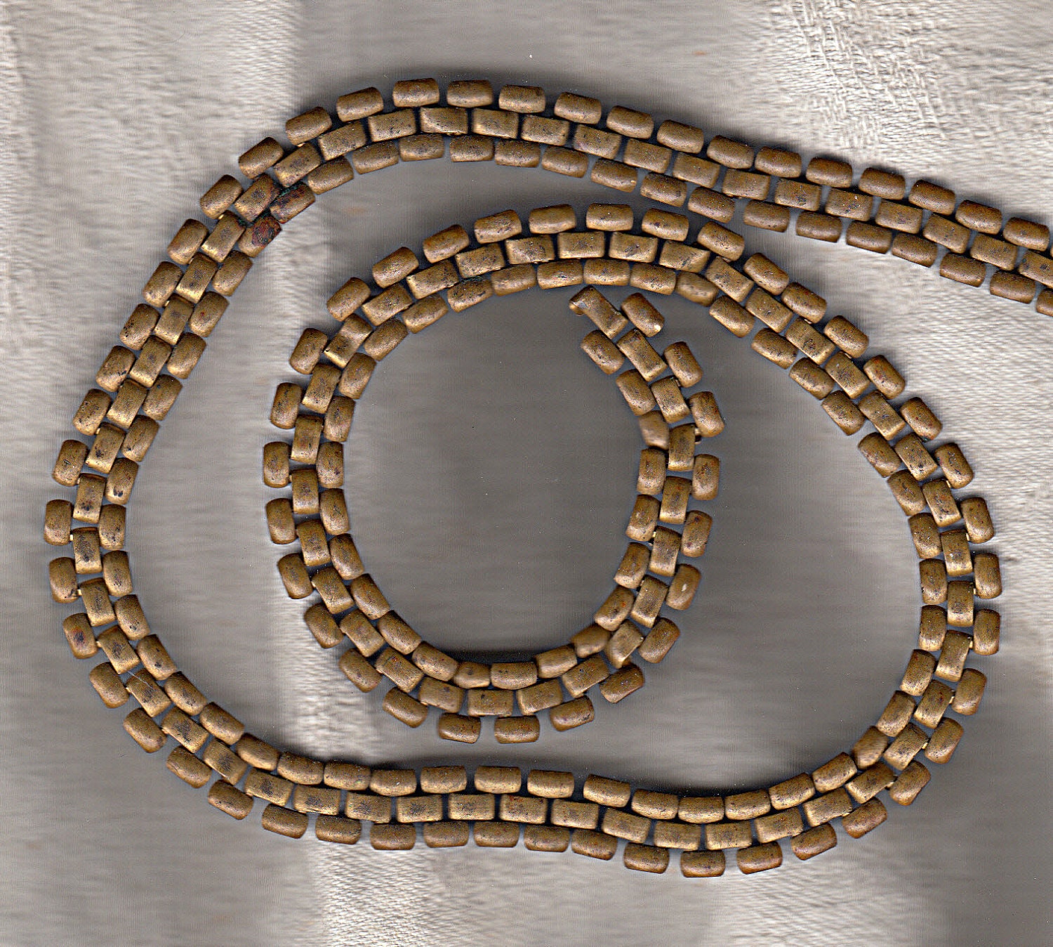 Stamped Brass Chain Metal Mesh Link Trim antique vintage supply