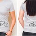 Womens Bike Tshirt, bicycle shirt, gray shirt, bike lover, 247 etsymom team