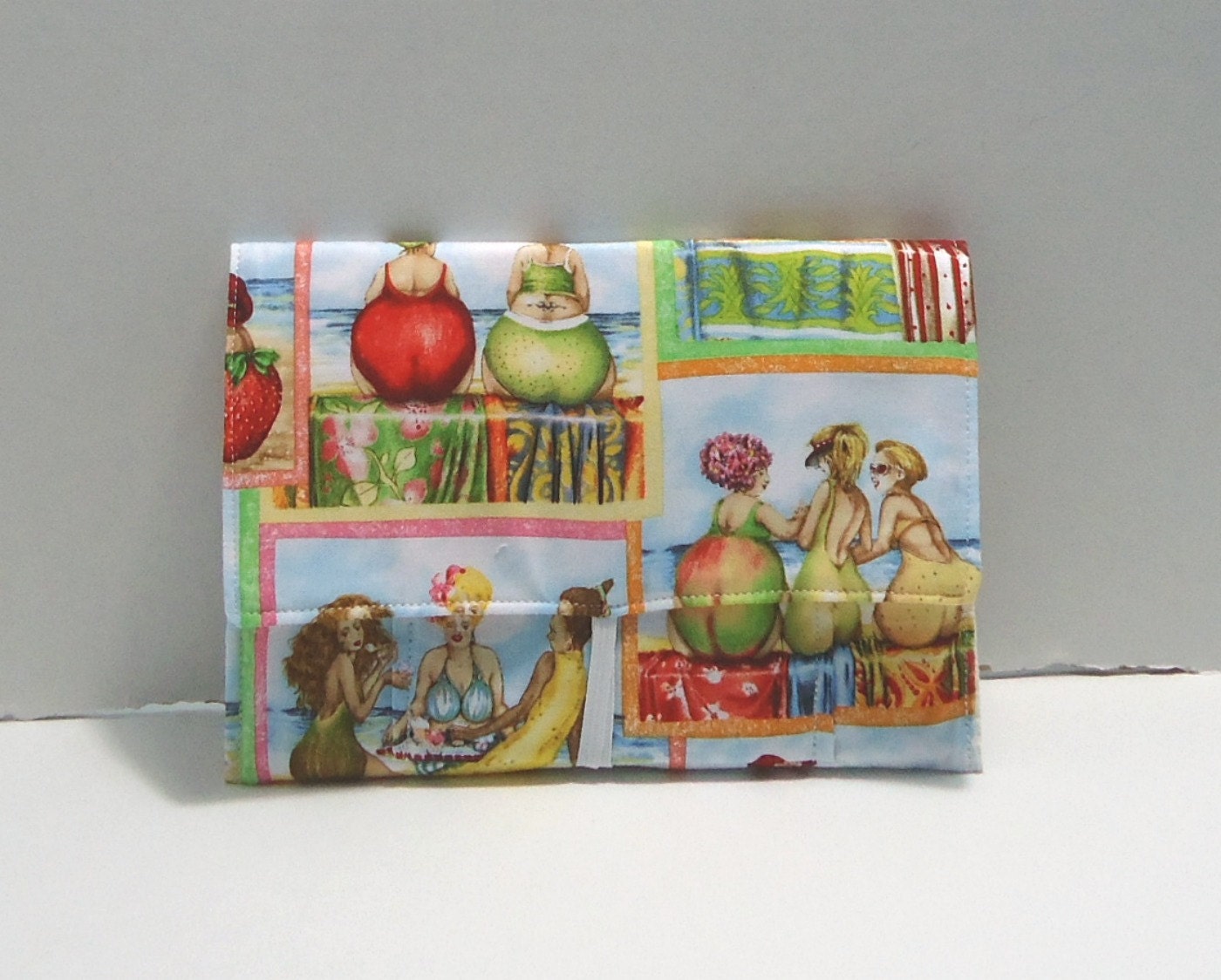 Fruit Ladies at the Beach Deluxe Shopping Cart Coupon Organizer - FREE Shipping
