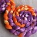 Molly Weasley - Polwarth & Silk Fiber for Spinning or Felting - Hand Dyed Roving 4.9 oz
