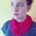 hot pink organic cotton cowl