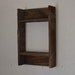 Weathered barnwood wall shelf 12 by 19 brown