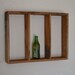 Simple eco friendly barnwood wall shelf  16 x 21